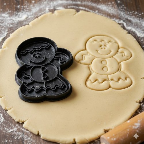 Emporte-piece bonhomme de pain d'epice 8 cm - moule biscuit artisanal