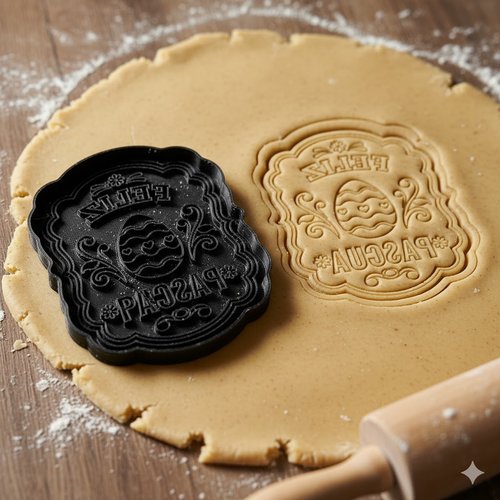 Emporte-piece feliz pascoa 8cm - moule a biscuits paques