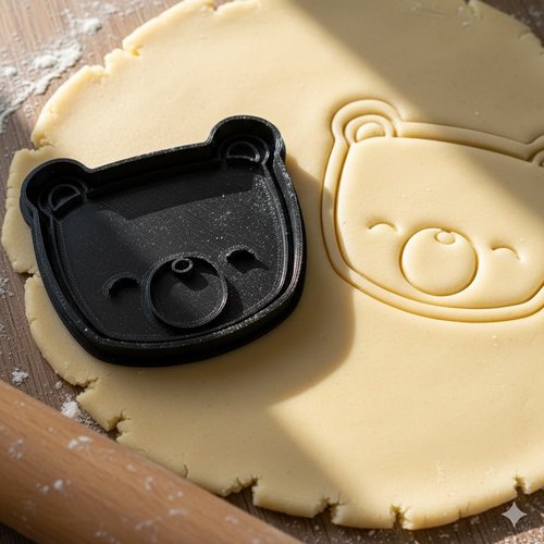 Emporte-pièce ours 8 cm - moule à biscuit artisanal noir