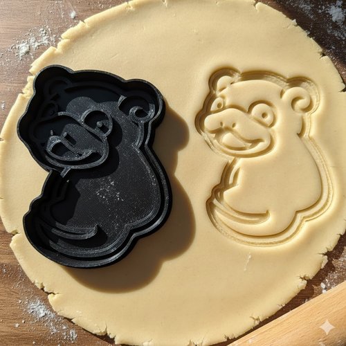 Emporte-piece slowpoke pokemon - moule biscuit artisanal 8 cm