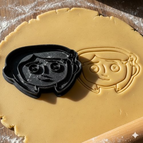 Emporte-pièce coraline pour biscuits et pâte à sucre - 8 cm