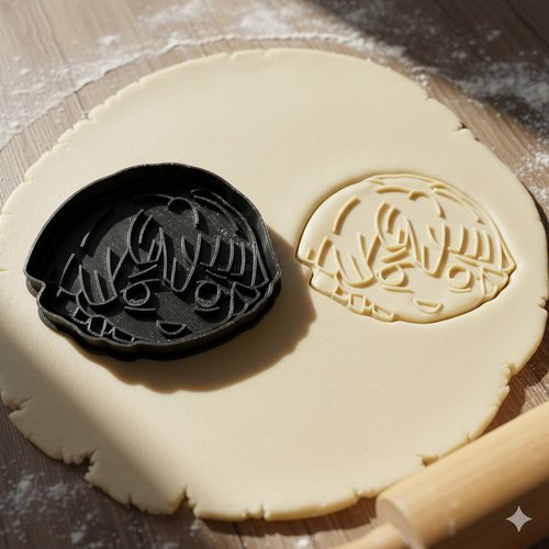 Emporte-pièce manga zenitsu - moule biscuit artisanal 8 cm