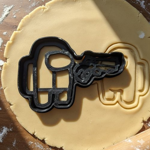 Emporte-piece among us avec pistolet - moule biscuits 8 cm