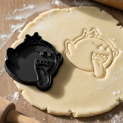 Emporte-piece roi boo fantome 8cm - moule biscuit patisserie artisanale