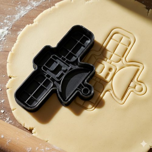 Emporte-piece satellite artisanal pour biscuits et patisserie 8 cm