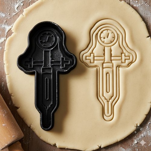 Emporte-piece manometre industriel 8 cm - moule a biscuit artisanal