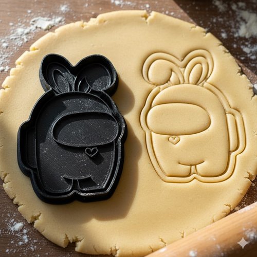 Emporte-piece among us lapin 8cm - moule biscuit artisanal