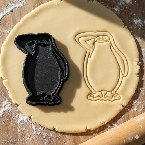 Emporte-piece pingouin soldat 8 cm - moule biscuit patisserie