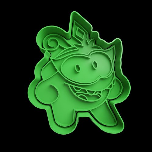 Emporte-piece om nom costume - moule biscuit artisanal 8 cm