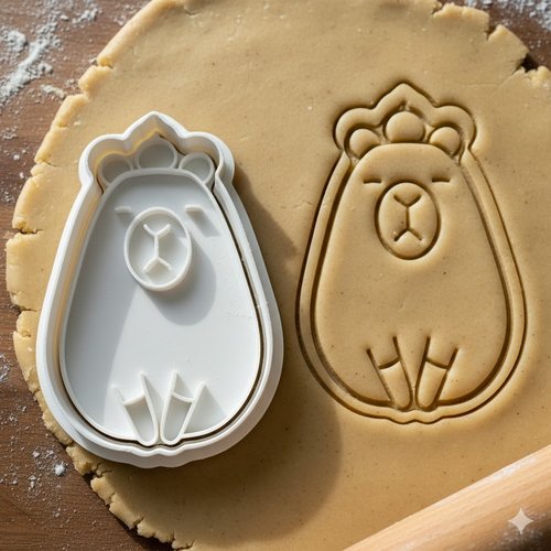 Emporte-piece capybara 8 cm - moule a biscuit artisanal original