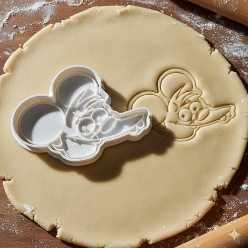 Emporte-piece souris cartoon - moule biscuits patisserie 8 cm