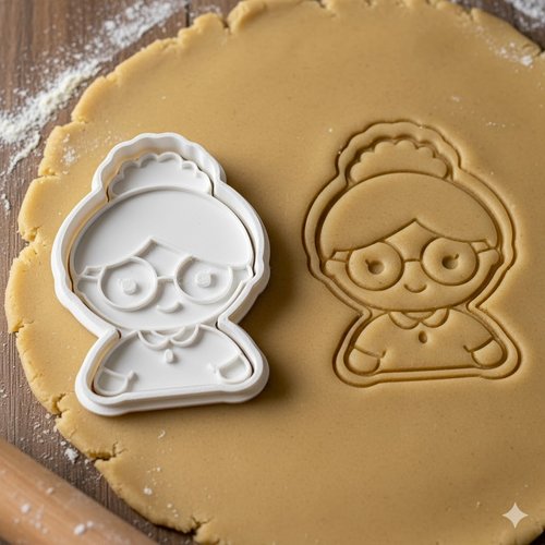 Emporte-pièce grand-mère 8 cm - moule biscuit artisanal