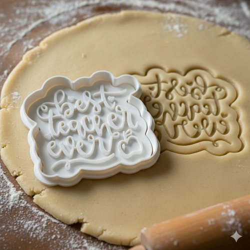 Emporte-piece best teacher ever - moule biscuit cadeau maitresse