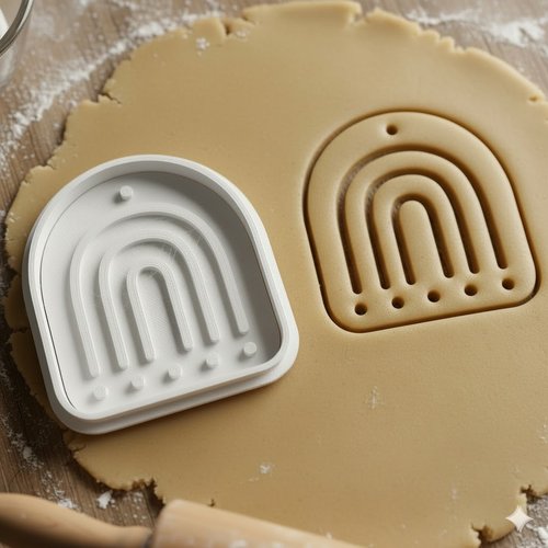 Emporte-piece arc-en-ciel 8 cm - moule biscuits et pate a sucre