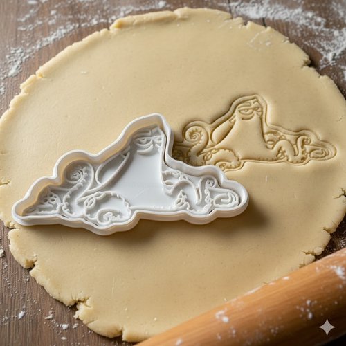 Emporte-piece poulpe artisanal 8 cm pour biscuits et patisserie