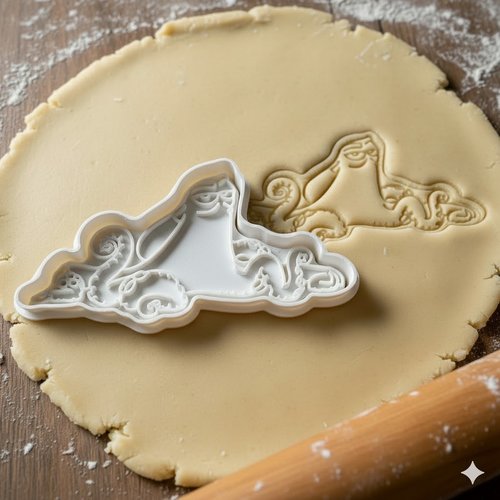 Emporte-piece poulpe tentacules 8 cm - moule biscuit artisanal