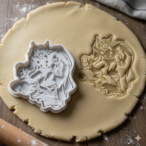 Emporte-pièce thor marvel pour biscuits et pâtisserie - 8 cm