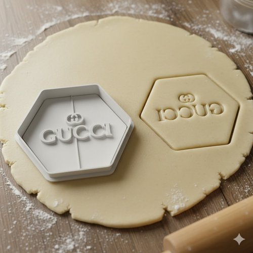Emporte-piece gucci pour biscuits et pate a sucre - 8 cm