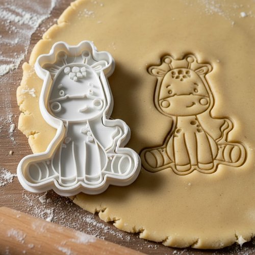 Emporte-piece girafe pour biscuits et pate a sucre - 8 cm