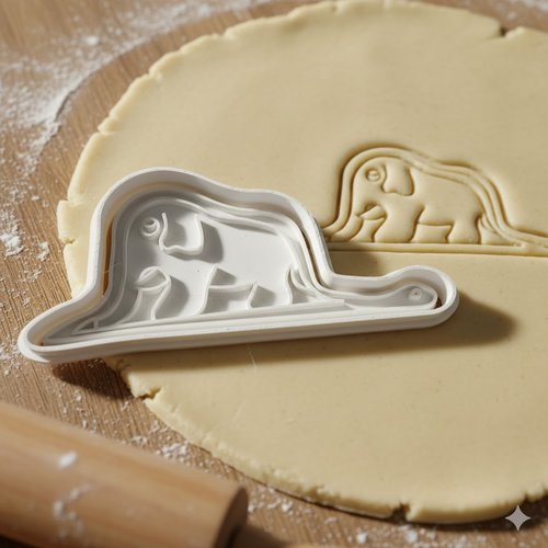 Emporte-piece petit prince elephant boa - moule biscuits artisanal 8 cm