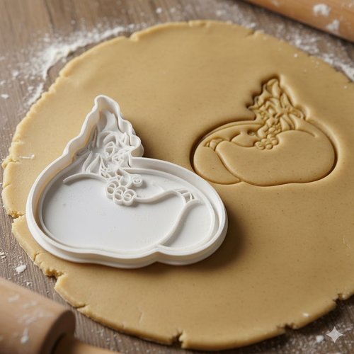 Emporte-pièce artisanal 8 cm - moule à biscuit et pâte à sucre