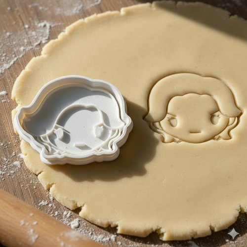 Emporte-piece artisanal visage personnage 8 cm pour biscuits