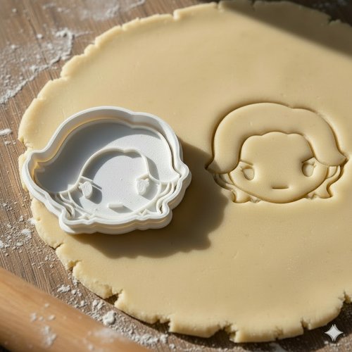 Emporte-piece chibi manga - moule biscuit artisanal 8 cm