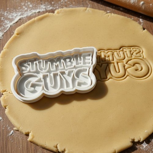 Emporte-piece stumble guys 8 cm - moule a biscuit artisanal noir