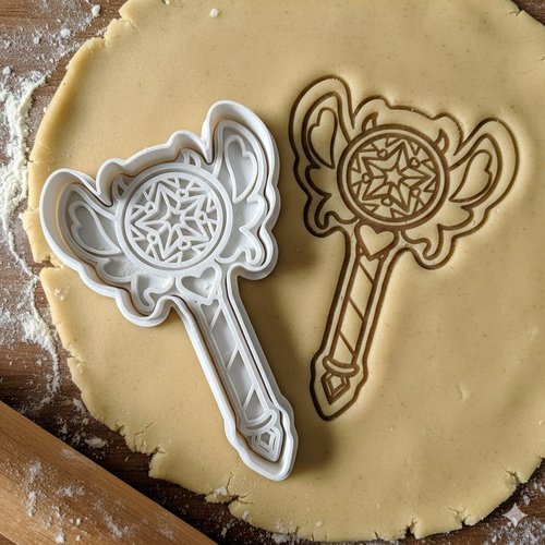 Emporte-pièce sceptre magique - moule biscuit artisanal 8 cm