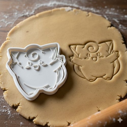 Emporte-pièce pokémon jigglypuff rondoudou 8cm pour pâtisserie