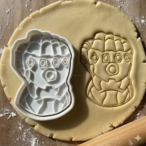 Emporte-piece gant de l'infini thanos 8 cm - moule biscuit marvel