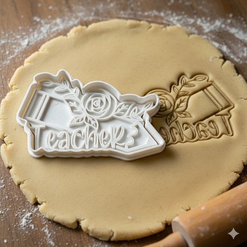 Emporte-piece teacher pour biscuits et pate a sucre - 8 cm