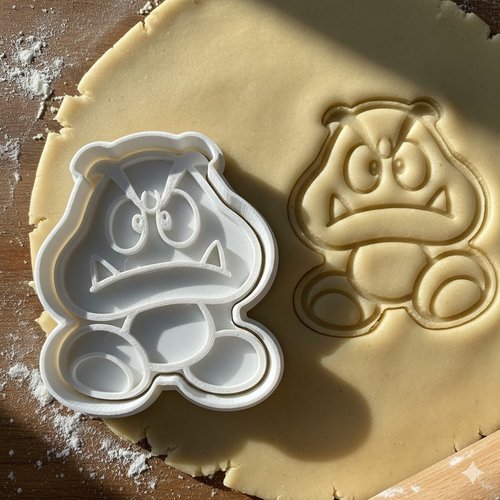 Emporte-piece goomba mario - moule biscuit pâtisserie 8 cm