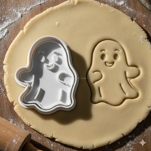 Emporte-pièce fantôme halloween 8 cm - moule biscuit artisanal