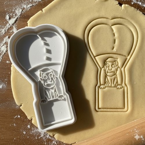 Emporte-piece montgolfière originale - moule biscuit 8 cm