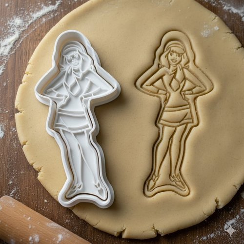 Emporte-piece personnage daphne scooby-doo - moule biscuits 8 cm