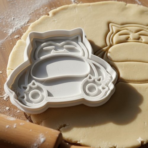 Emporte-piece snorlax ronflex 8 cm pour biscuits et patisserie