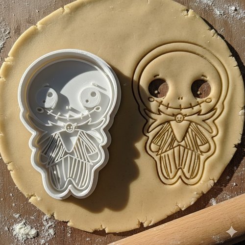 Emporte-piece halloween jack skellington 8 cm - moule biscuit artisanal