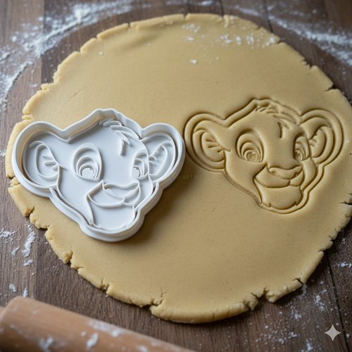 Emporte-piece lion roi pour biscuits et pate a sucre - 8 cm