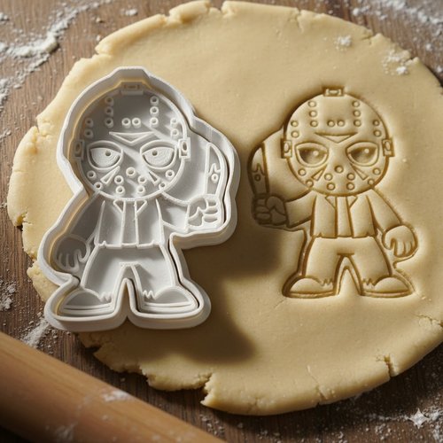 Emporte-piece jason voorhees - moule a biscuit halloween 8 cm