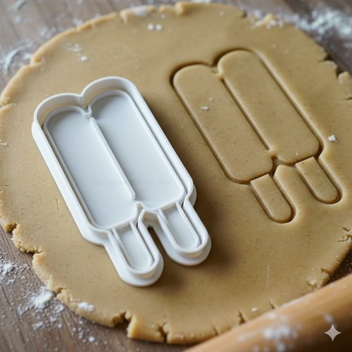 Emporte-pièce glace double - moule biscuit sorbet 8 cm