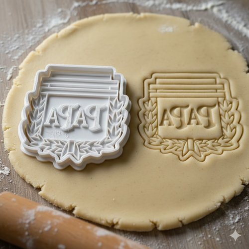 Emporte-piece artisanal 8 cm pour biscuits et pate a sucre