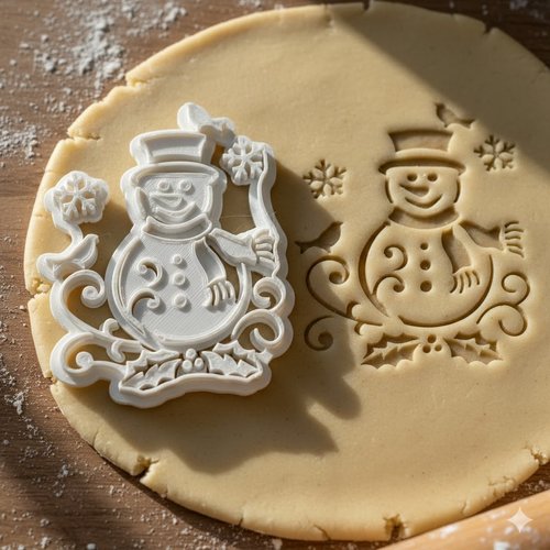 Emporte-piece bonhomme de neige 8 cm pour biscuits et patisserie