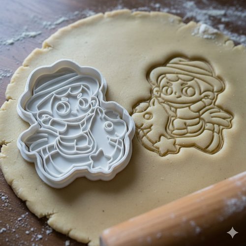 Emporte-pièce enfant et licorne - moule à biscuits artisanal 8 cm