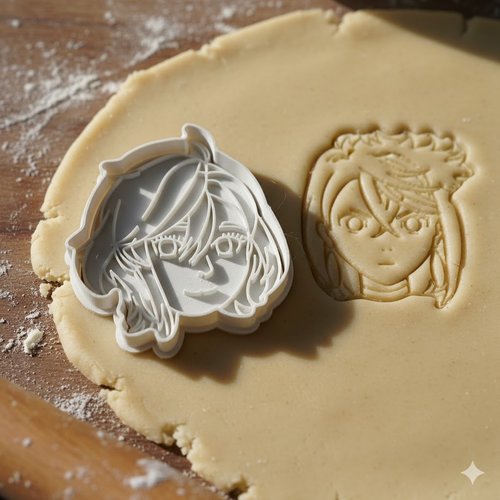 Emporte-piece manga anime pour biscuits - 8 cm fabrication artisanale
