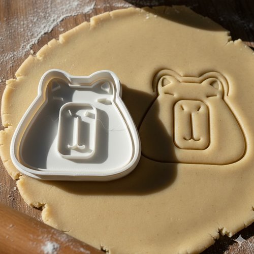 Emporte-piece capybara 8 cm - moule a biscuit artisanal original
