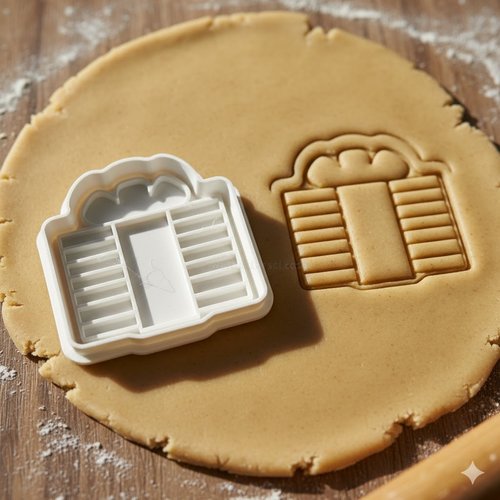 Emporte-pièce cadeau de noël 8 cm - moule à biscuit artisanal