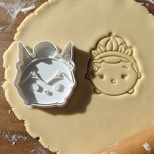 Emporte-piece tsum tsum princesse disney - moule biscuit artisanal 8cm