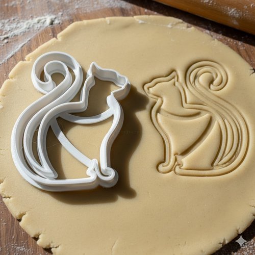 Emporte-piece chat et ecureuil 8 cm - moule patisserie artisanal