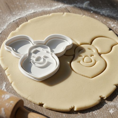 Emporte-piece souris souriante - moule patisserie artisanal 8 cm